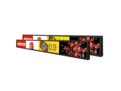 23.1" Advertising Shelf Edge Digital Advertising Player Ultra Wide Stretched Display for Supermarket