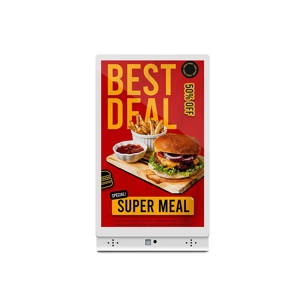 L-shaped Tabletop LCD Display